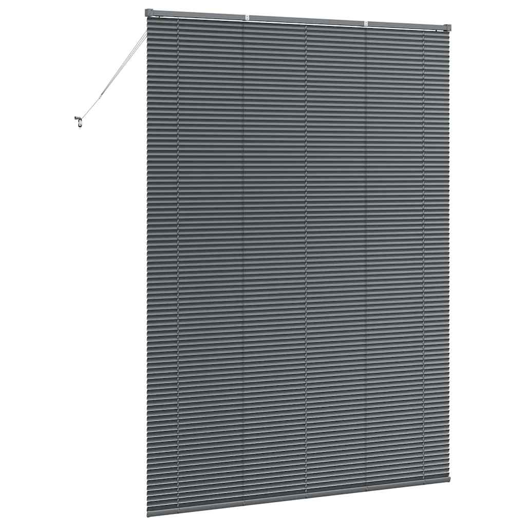 vidaXL Żaluzje weneckie Ciemnoszary 220 x 160 cm Aluminium