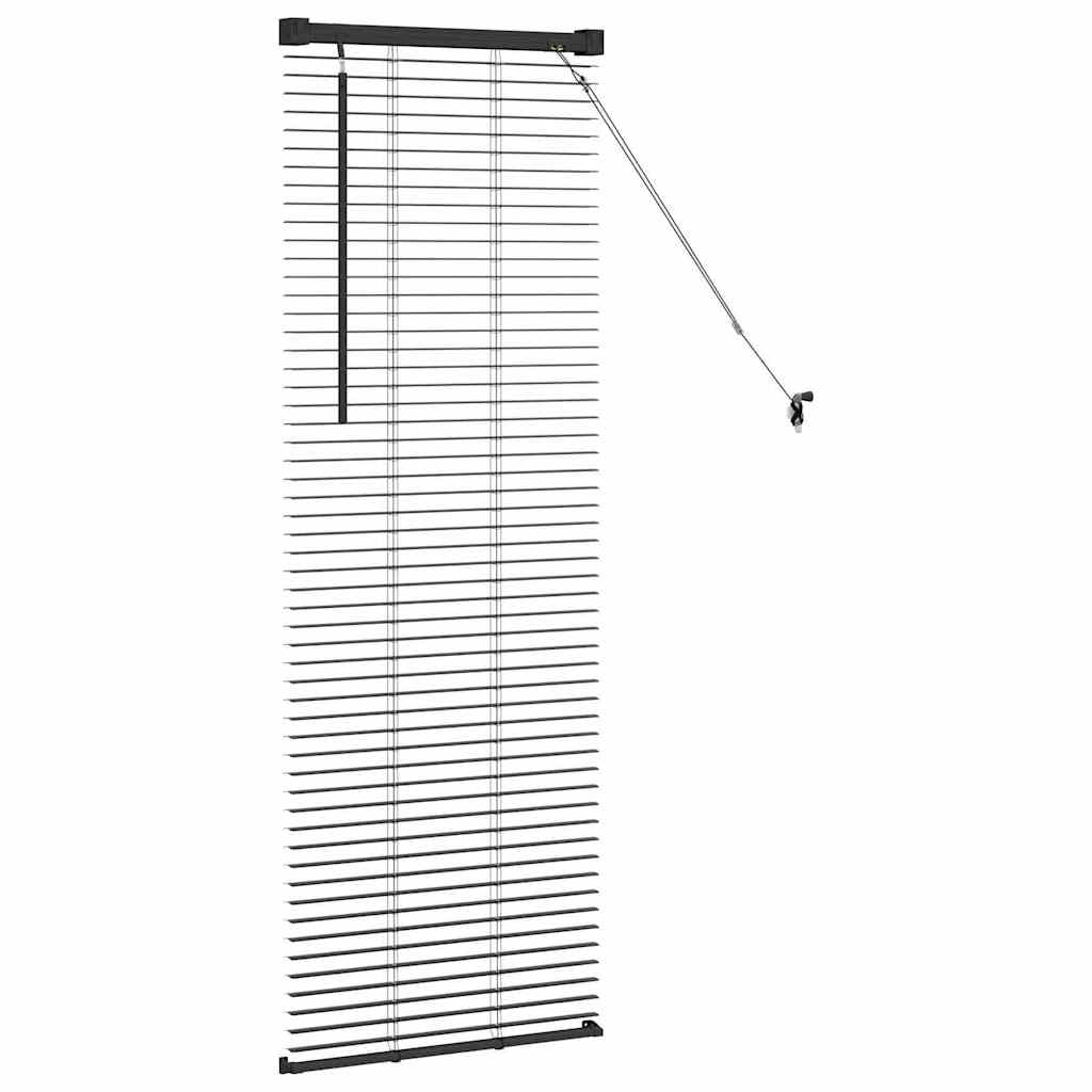 vidaXL Żaluzje weneckie Czarny 130 x 55 cm Aluminium