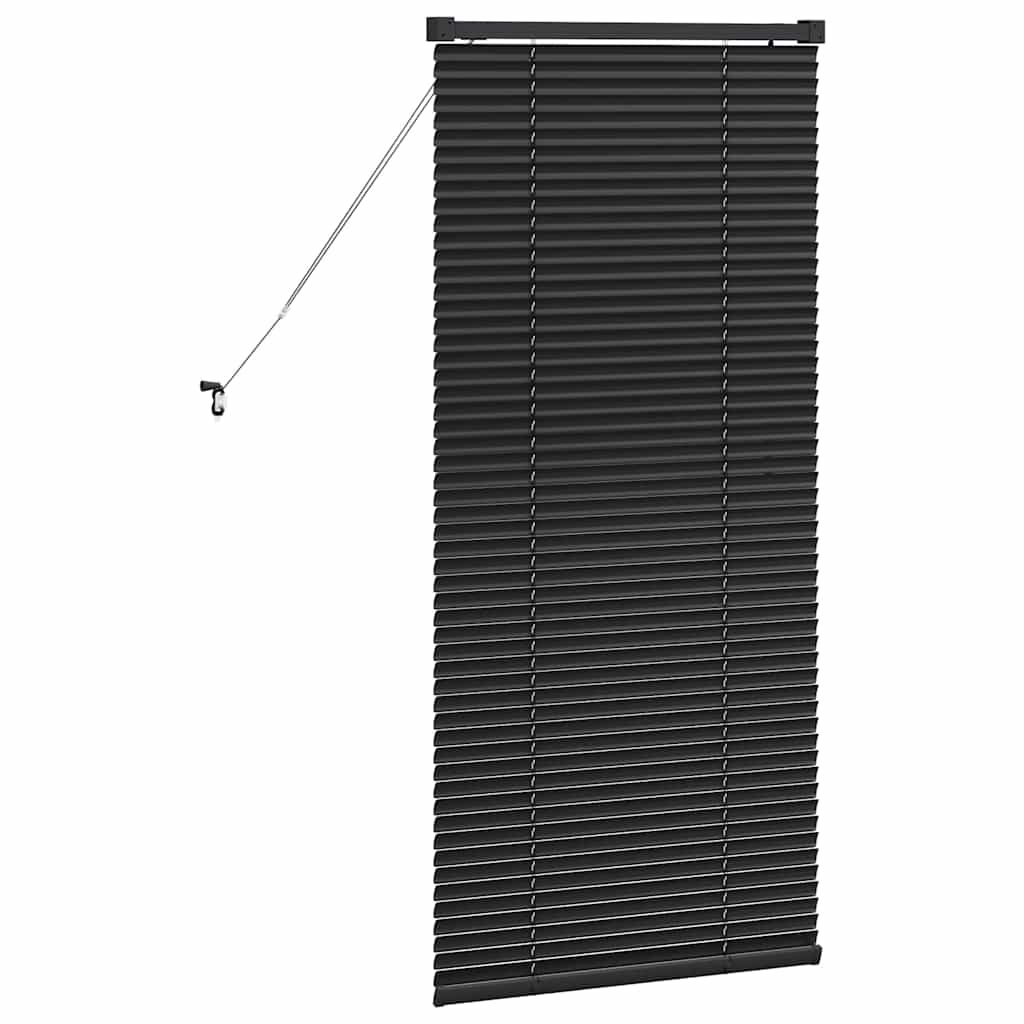 vidaXL Żaluzje weneckie Czarny 60 x 2,5 x 130 cm Aluminium