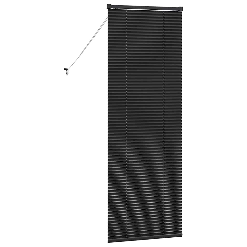 vidaXL Żaluzje weneckie Czarny 175 x 65 cm Aluminium