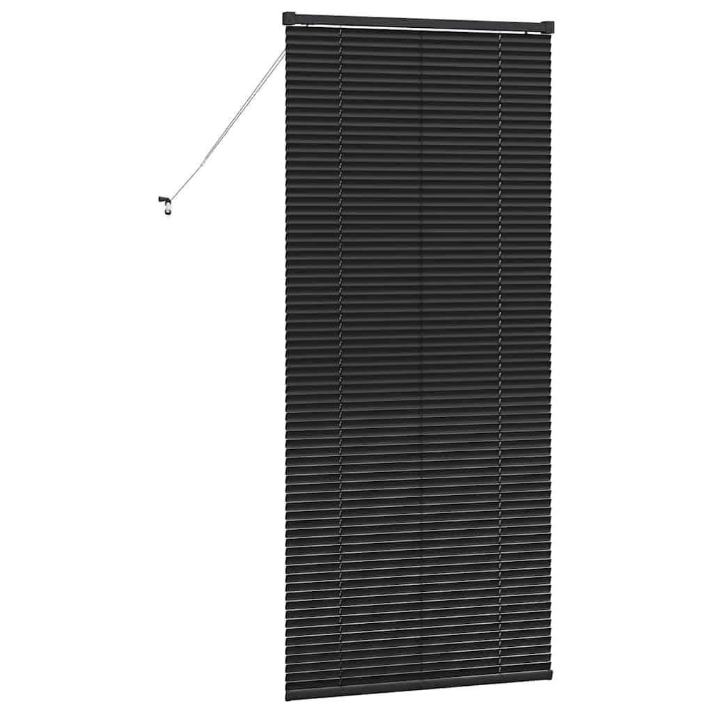 vidaXL Żaluzje weneckie Czarny 175 x 75 cm Aluminium