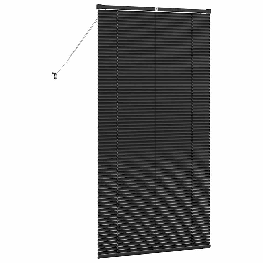 vidaXL Żaluzje weneckie Czarny 175 x 95 cm Aluminium