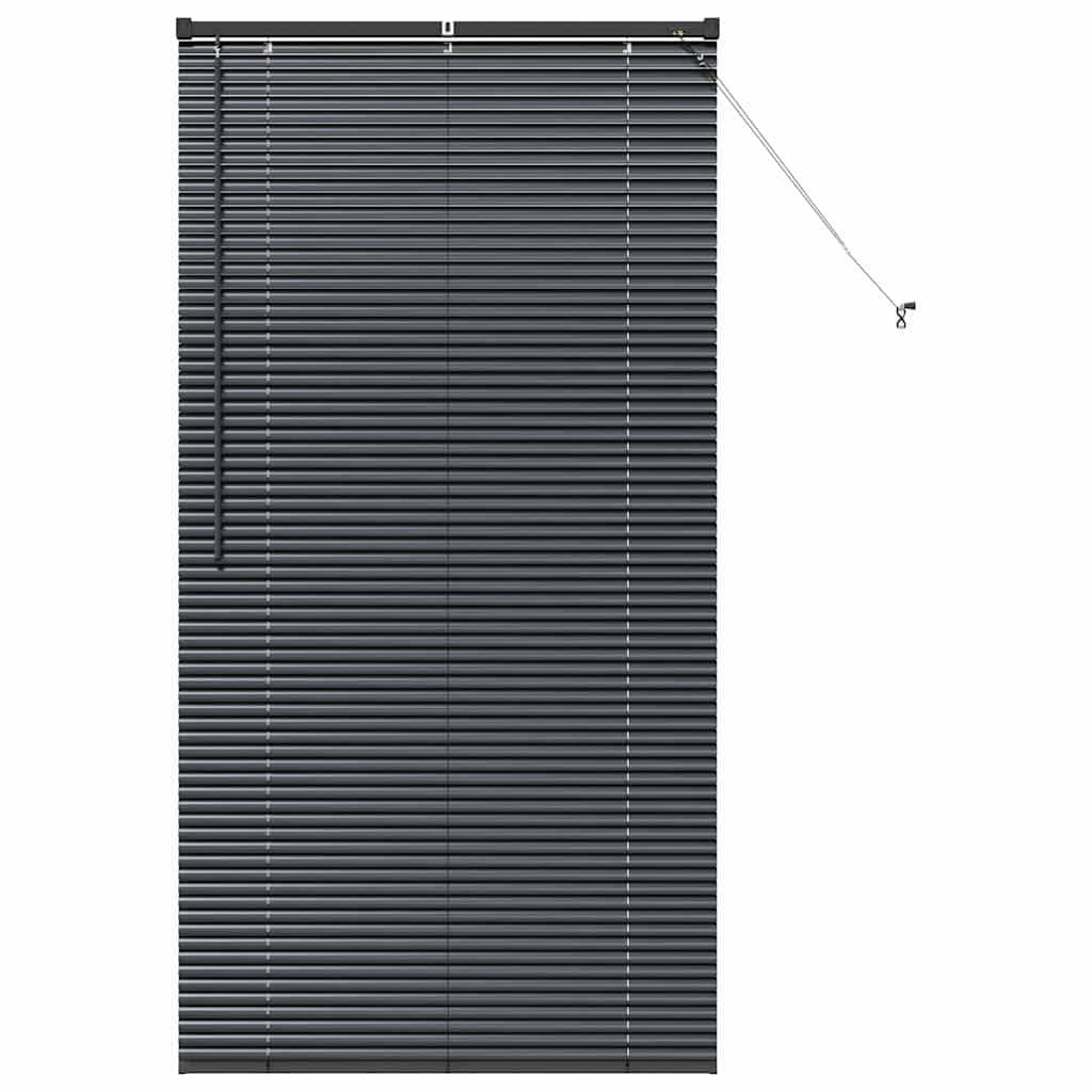 vidaXL Żaluzje weneckie Czarny 175 x 95 cm Aluminium