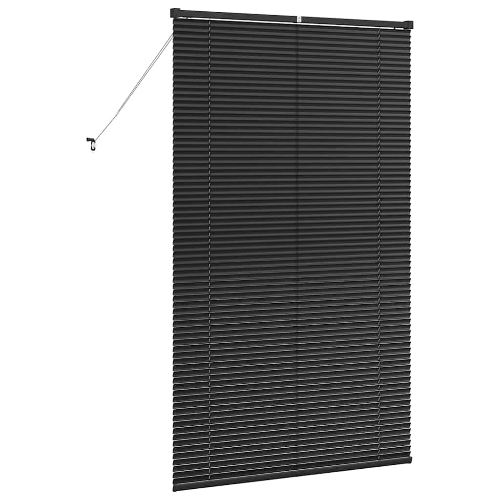 vidaXL Żaluzje weneckie Czarny 175 x 100 cm Aluminium