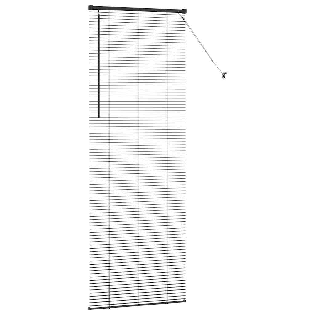 vidaXL Żaluzje weneckie Czarny 220 x 80 cm Aluminium