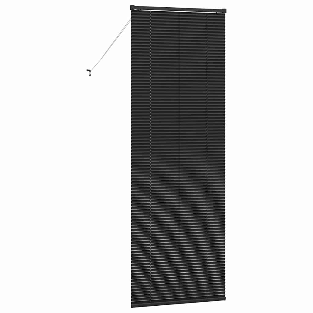 vidaXL Żaluzje weneckie Czarny 220 x 80 cm Aluminium