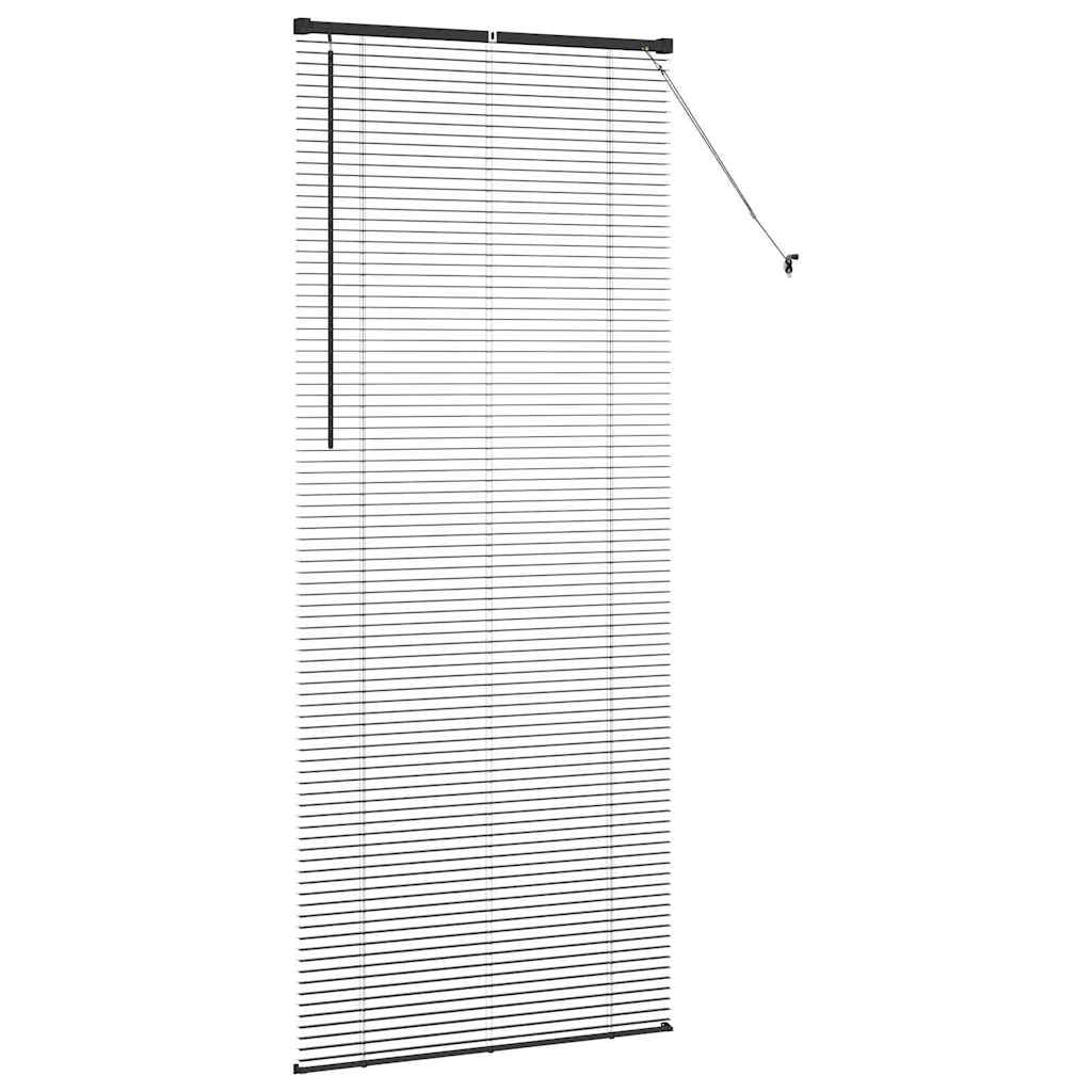 vidaXL Żaluzje weneckie Czarny 220 x 85 cm Aluminium