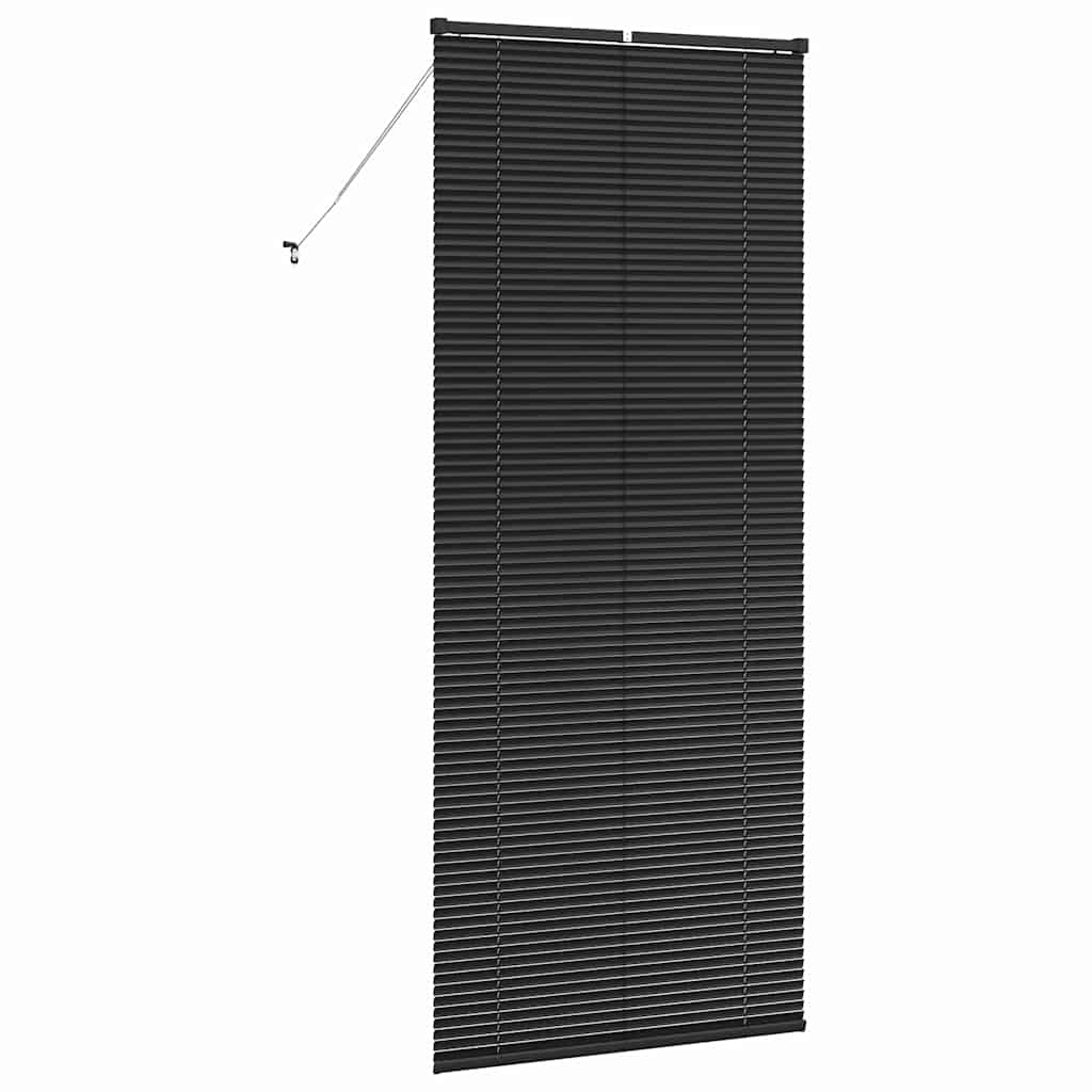 vidaXL Żaluzje weneckie Czarny 220 x 85 cm Aluminium