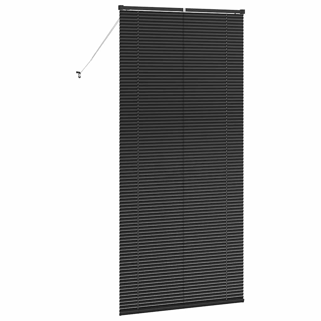 vidaXL Żaluzje weneckie Czarny 220 x 105 cm Aluminium