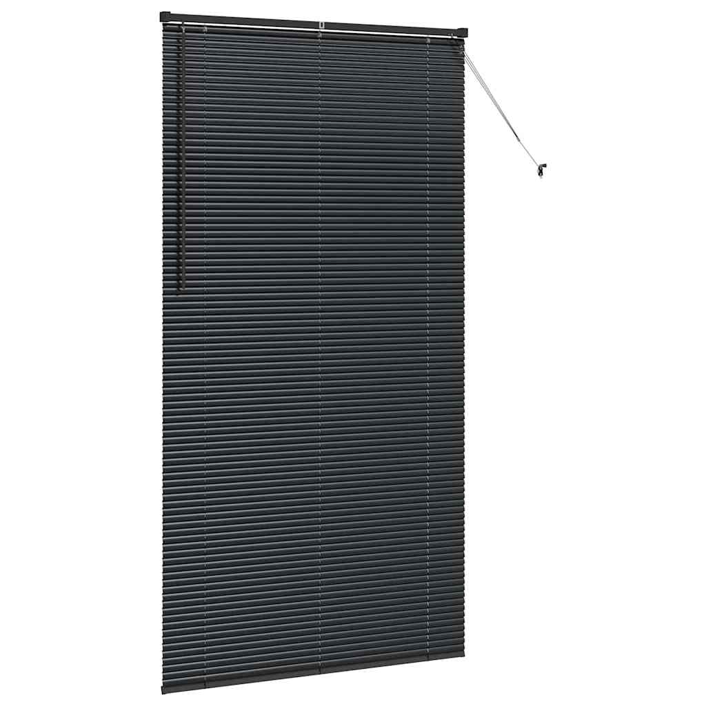 vidaXL Żaluzje weneckie Czarny 220 x 110 cm Aluminium