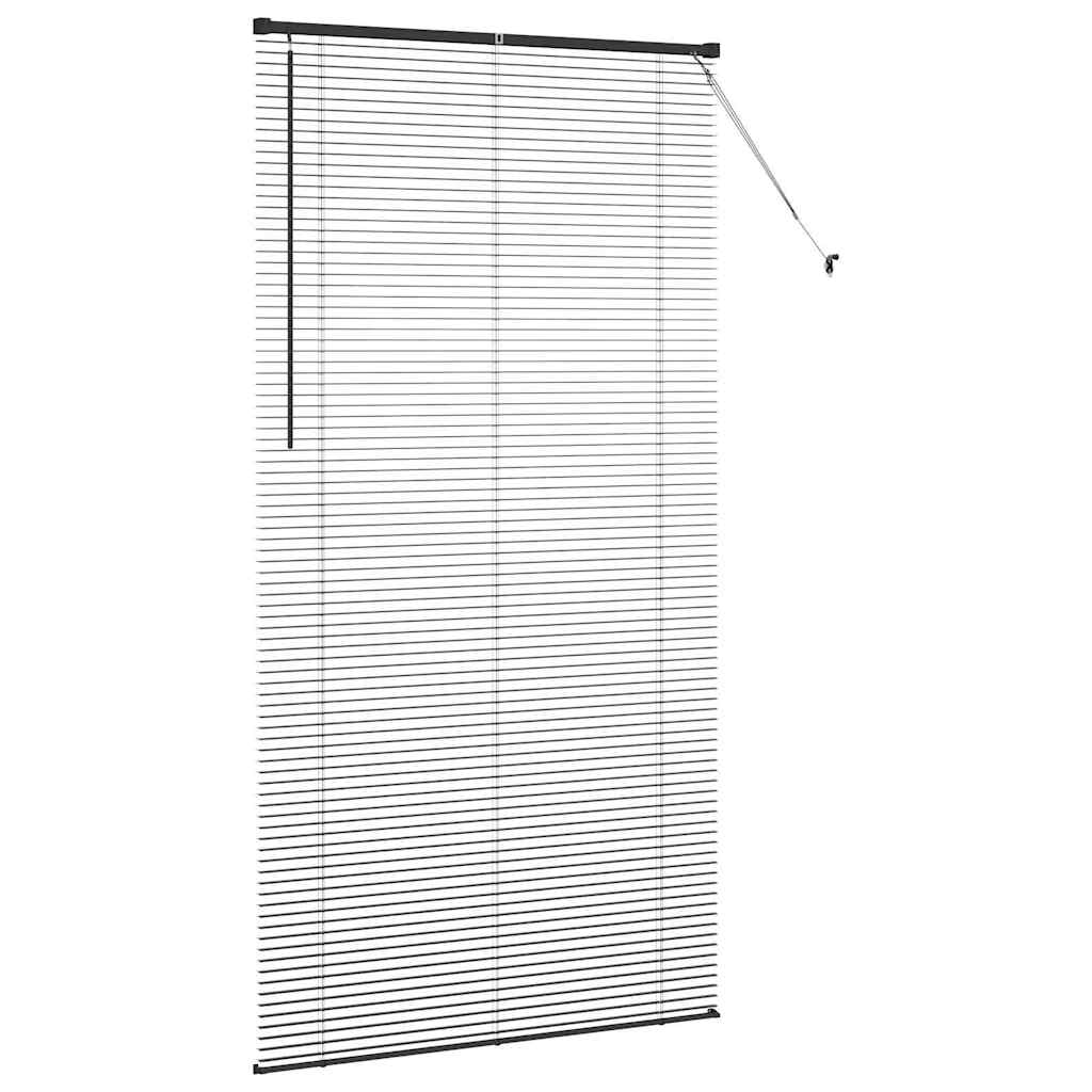 vidaXL Żaluzje weneckie Czarny 220 x 110 cm Aluminium