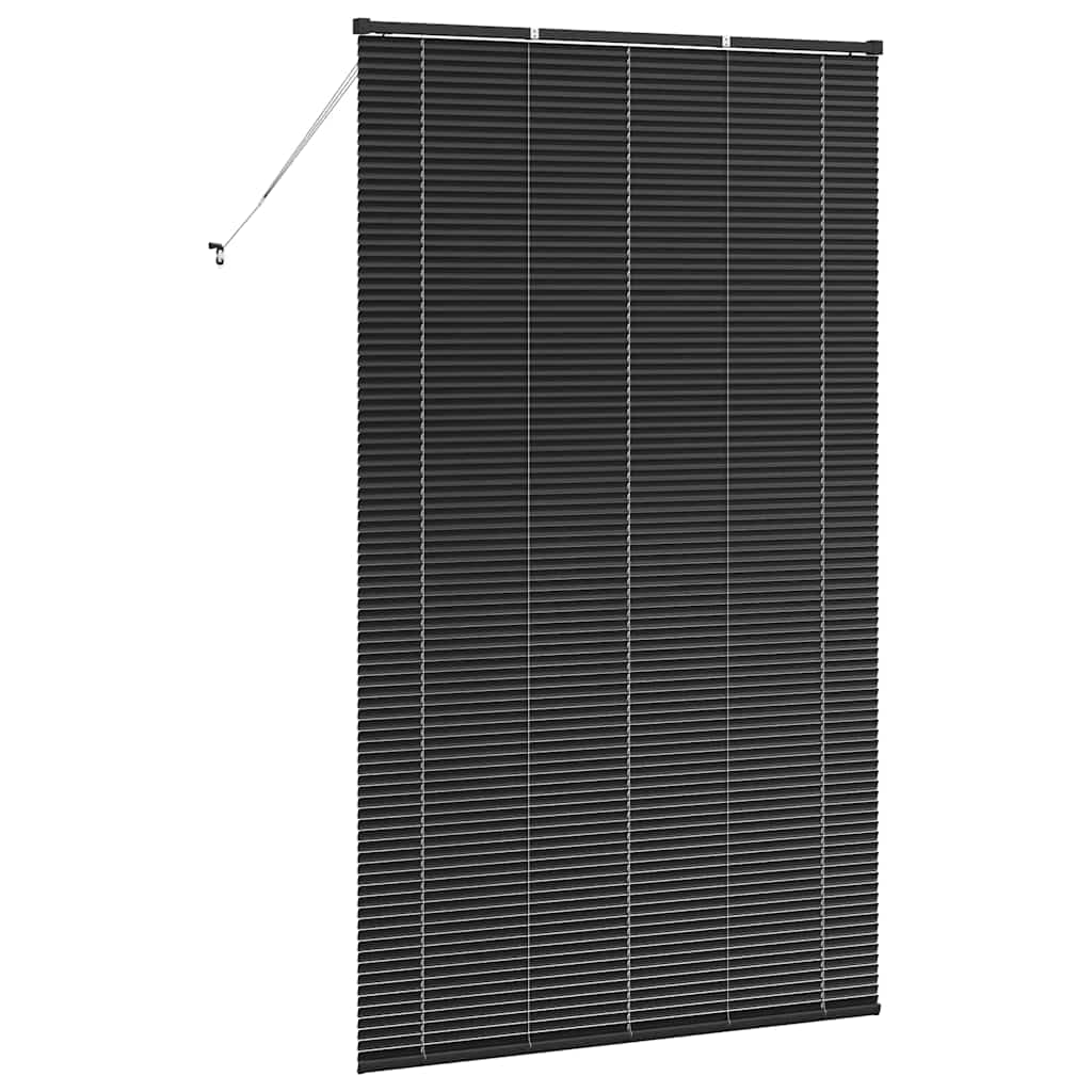 vidaXL Żaluzje weneckie Czarny 220 x 130 cm Aluminium
