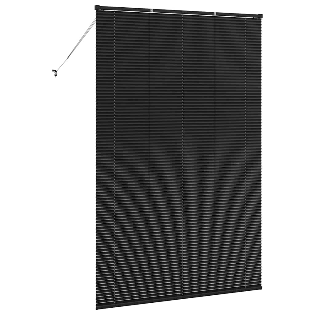 vidaXL Żaluzje weneckie Czarny 220 x 145 cm Aluminium