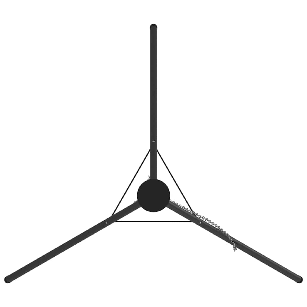 vidaXL Tripod na ognisko Czarny 92 x 92 x 151,5 cm Stal