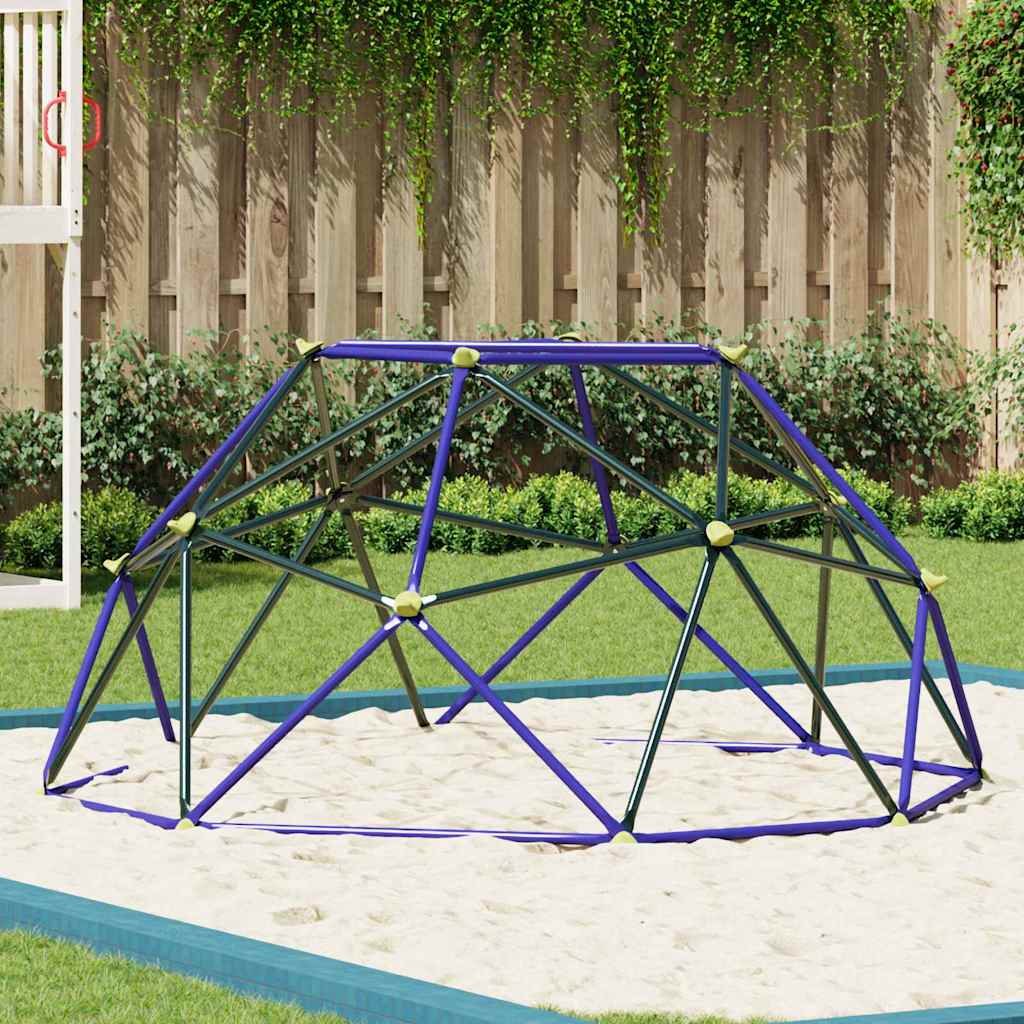 vidaXL Domek Wspinaczkowy dla Dzieci Niebieski 8FT bez zjeżdżalni Stal