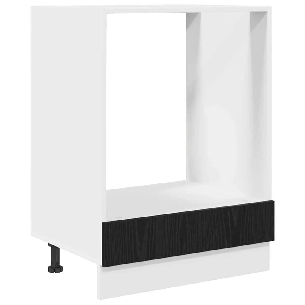vidaXL Szafka wisząca z przechowywaniem Czarny Dąb 60 x 46 x 81,5 cm