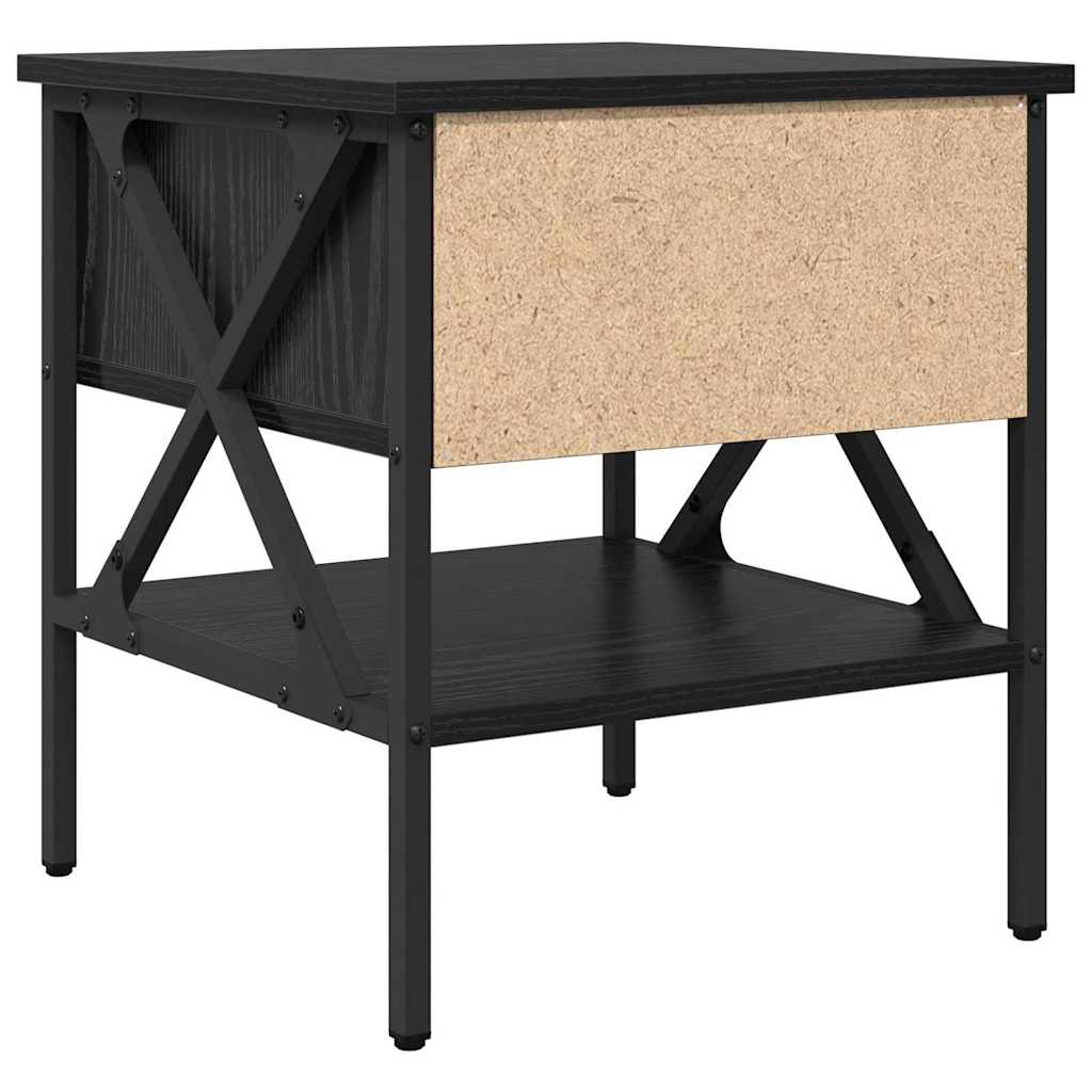 vidaXL Szafka Nocna z szufladą 2 pcs Czarny dąb 40 x 42 x 45 cm