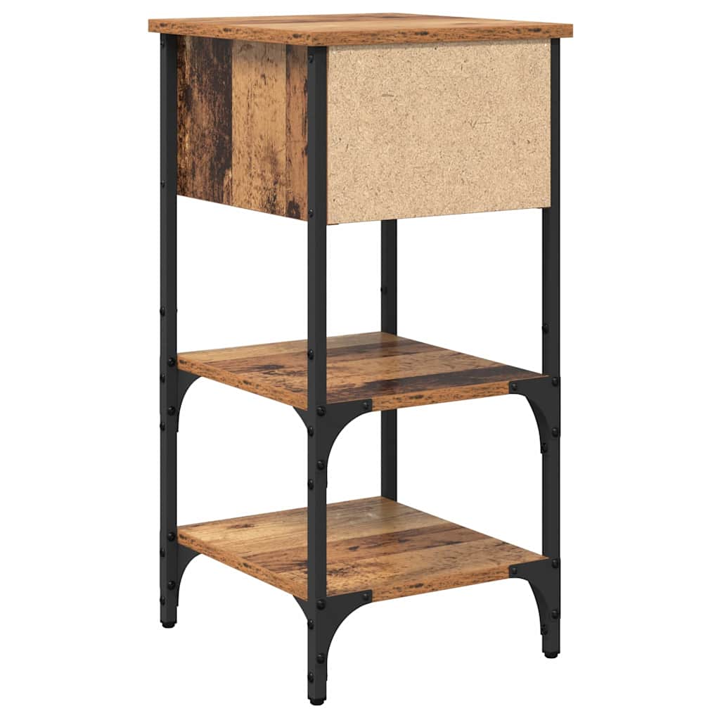 vidaXL Szafka Nocna z szufladą 2 pcs Brązowy 33.5 x 36 x 70 cm
