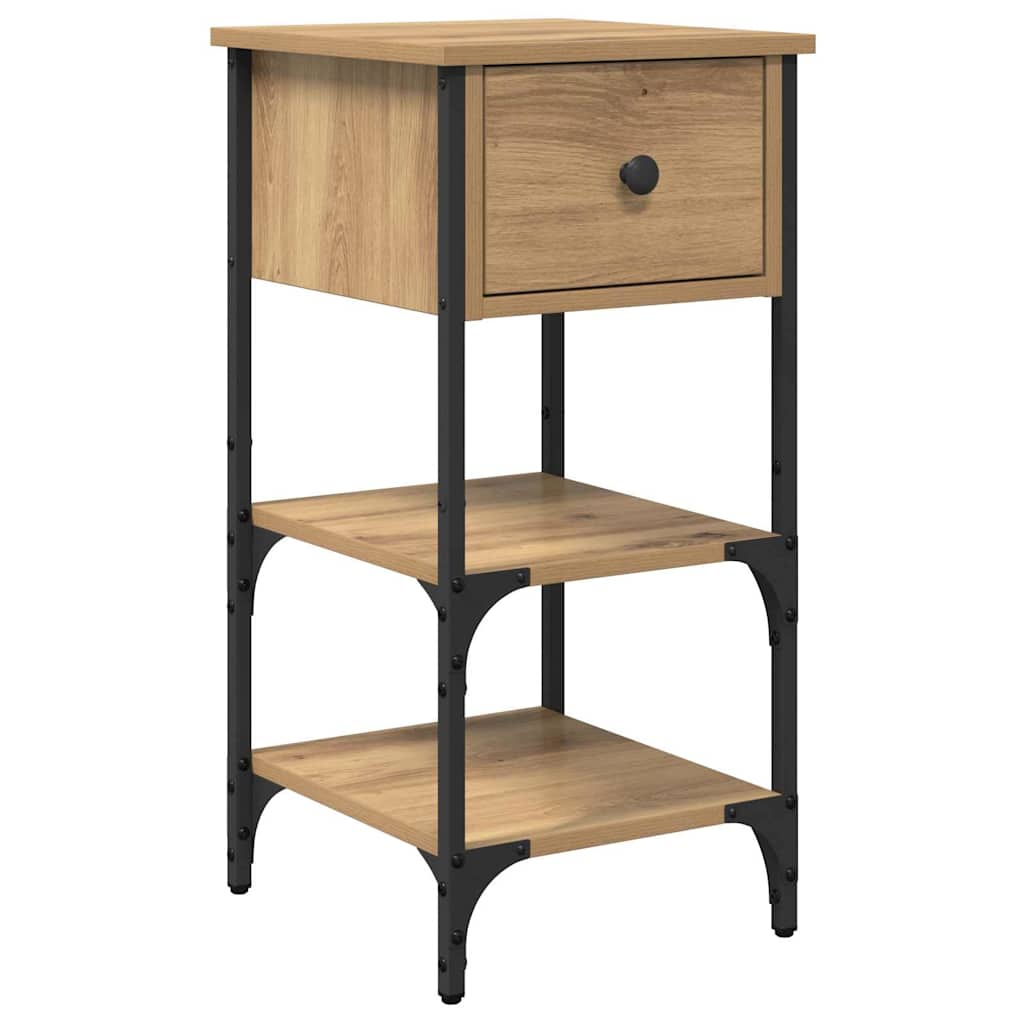 vidaXL Szafka Nocna Brązowy 33.5 x 36 x 70 cm Drewno inżynieryjne