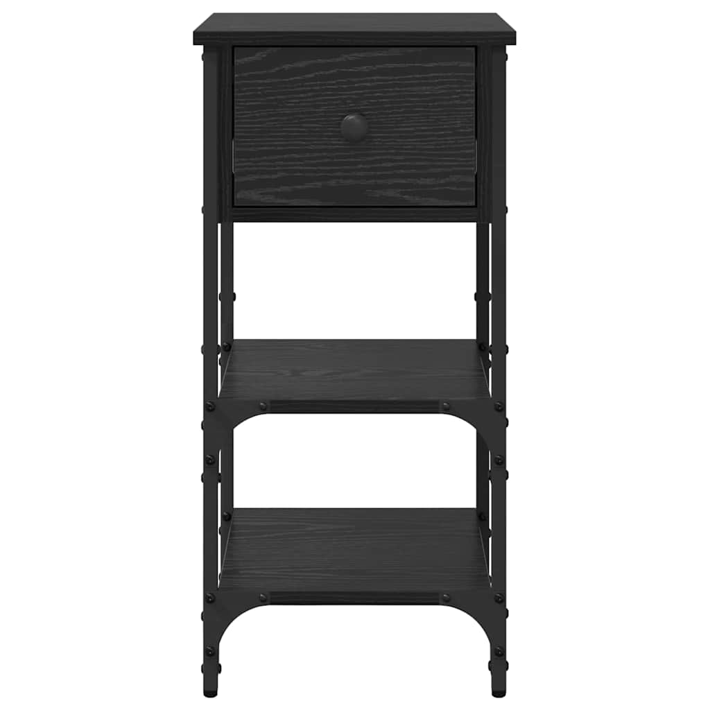 vidaXL Szafka Nocna Czarny Dąb 33.5 x 36 x 70 cm Drewno inżynieryjne