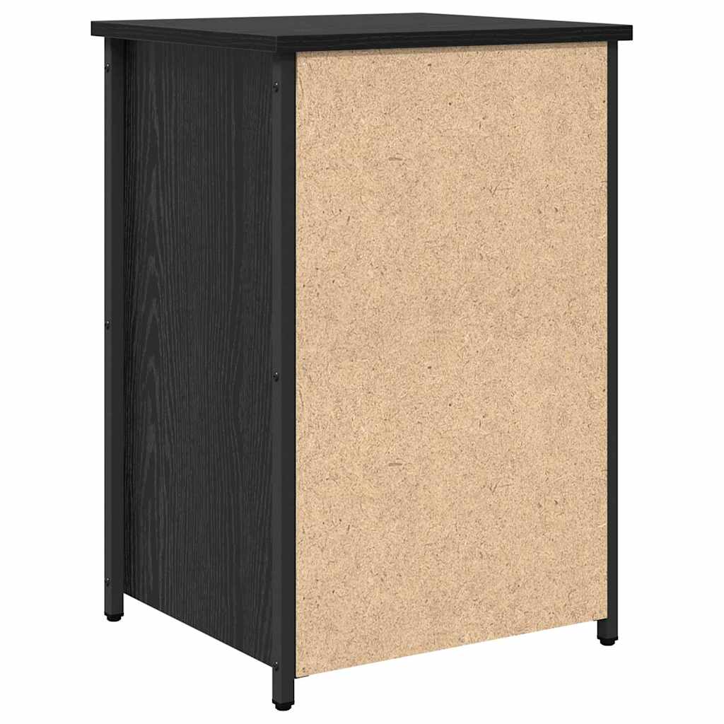 vidaXL Szafka Nocna z szufladą 2 pcs Czarny Dąb 40 x 36 x 60 cm