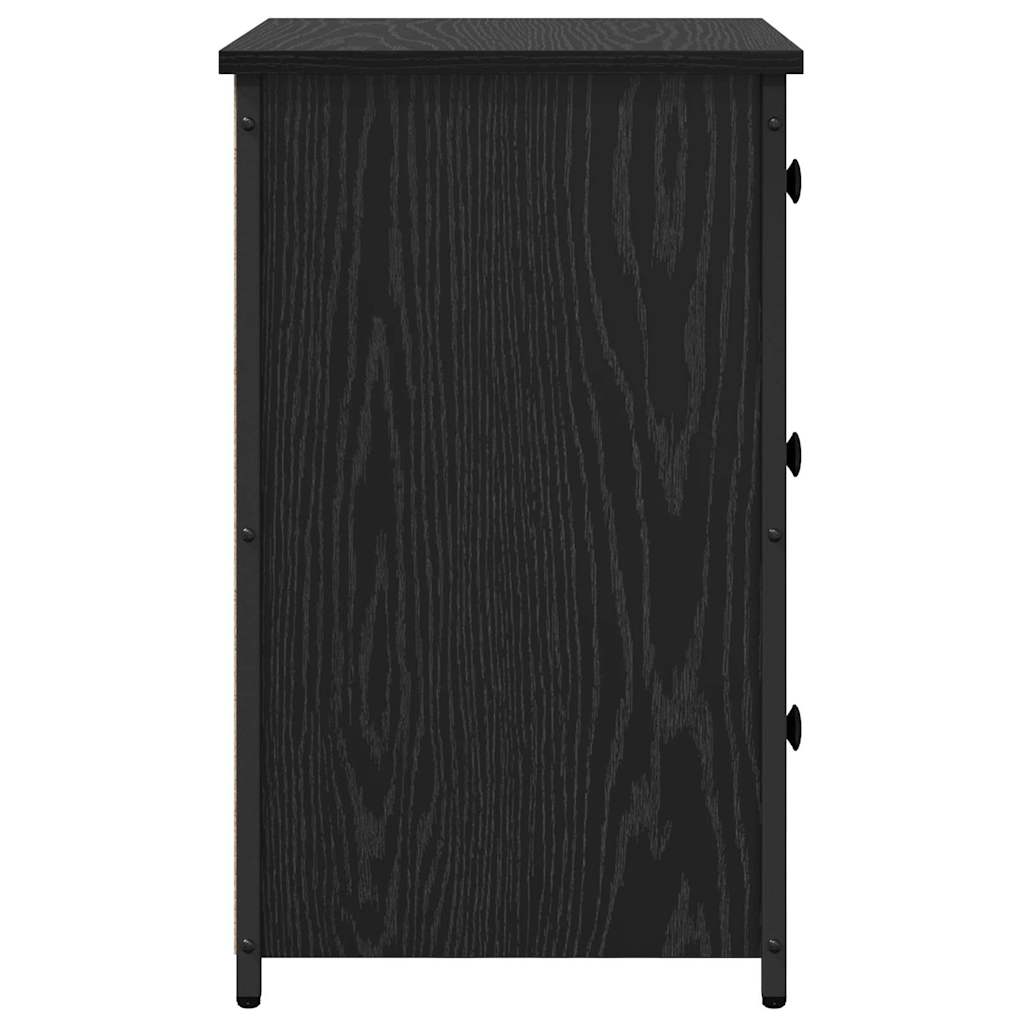vidaXL Szafka Nocna z szufladą 2 pcs Czarny Dąb 40 x 36 x 60 cm