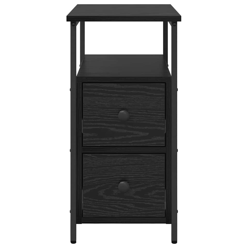 vidaXL Szafka Nocna Czarny dąb 30 x 60 x 60 cm Materiał drewnopochodny