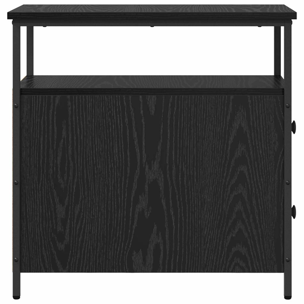 vidaXL Szafka Nocna Czarny dąb 30 x 60 x 60 cm Materiał drewnopochodny