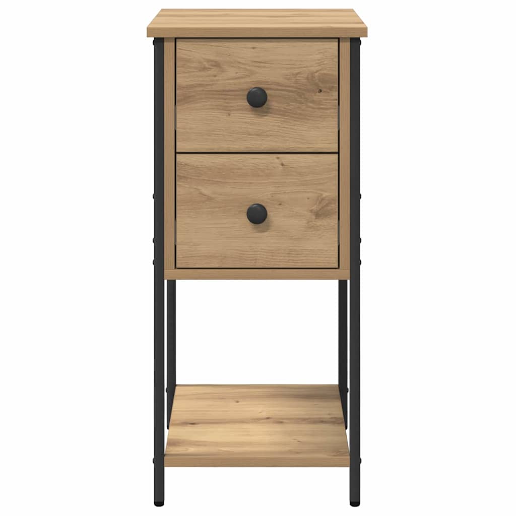 vidaXL Szafka Nocna z szufladą 2 pcs dąb artisan 32 x 42 x 70 cm