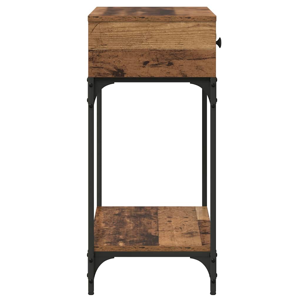 vidaXL Konsola Stare drewno 75 x 34,5 x 75 cm Materiał drewnopochodny