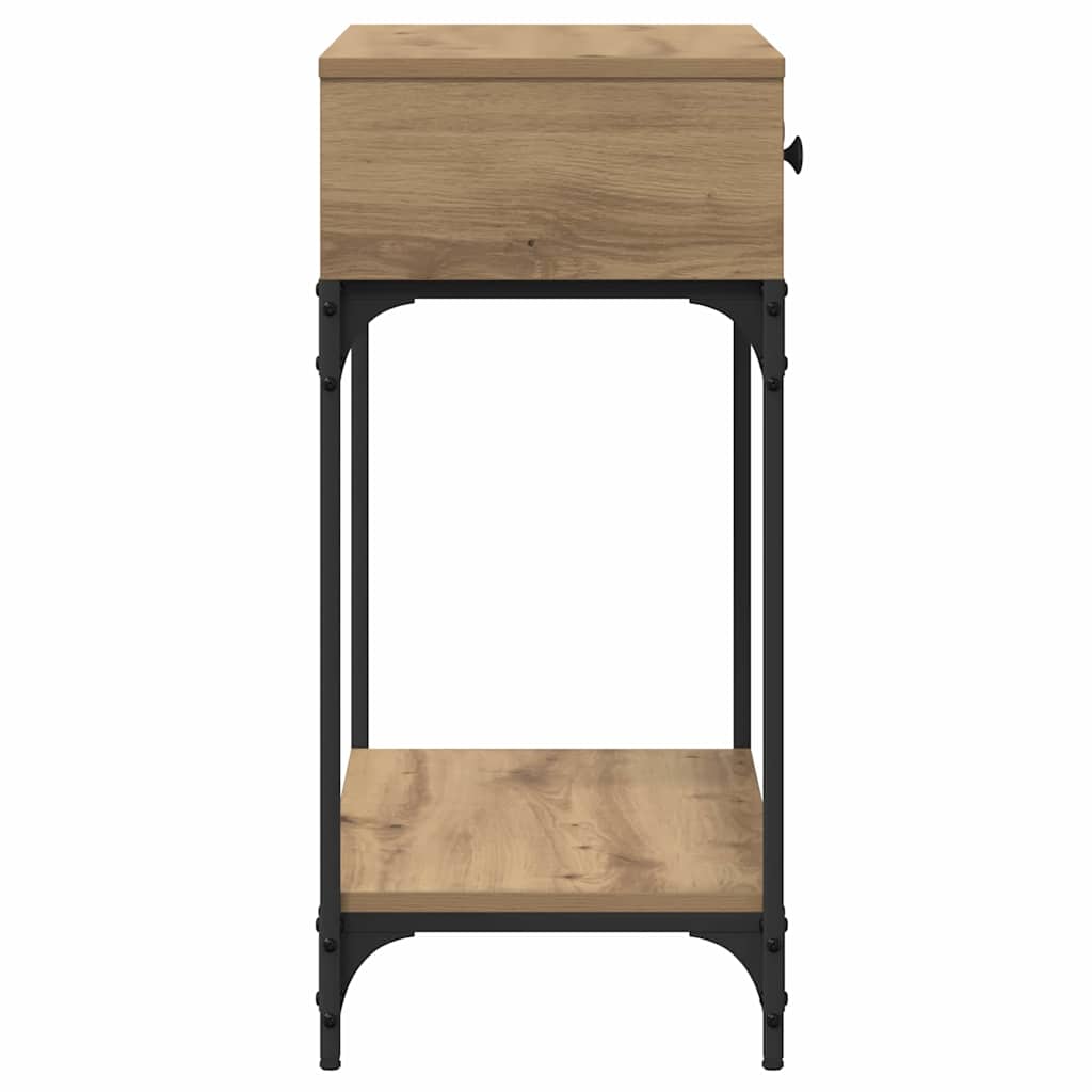 vidaXL Konsola dąb artisan 75 x 34,5 x 75 cm Materiał drewnopochodny