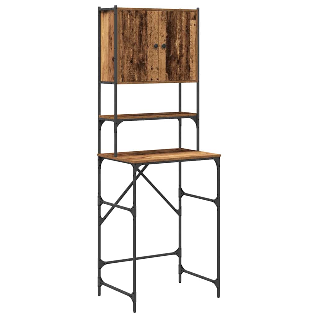 vidaXL Szafka na pralkę Stare drewno 68 x 48,5 x 194 cm