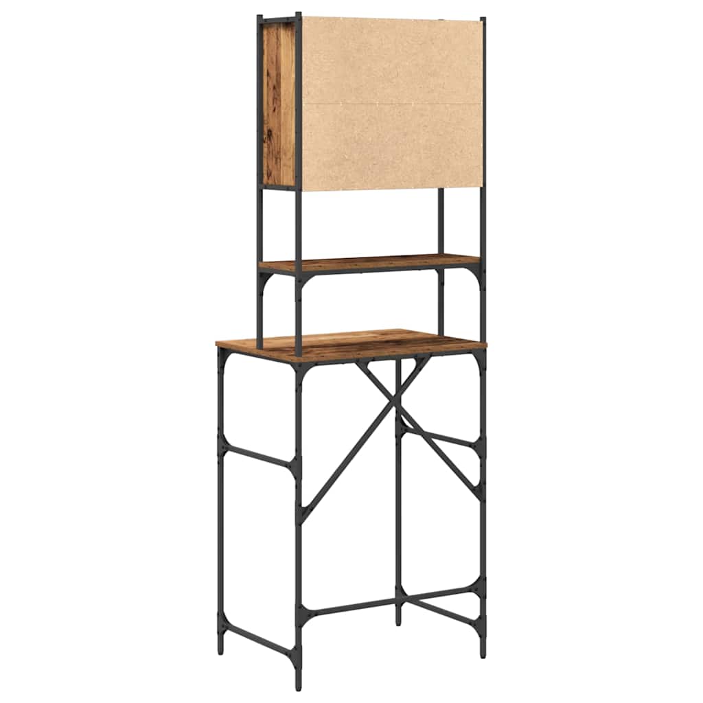 vidaXL Szafka na pralkę Stare drewno 68 x 48,5 x 194 cm