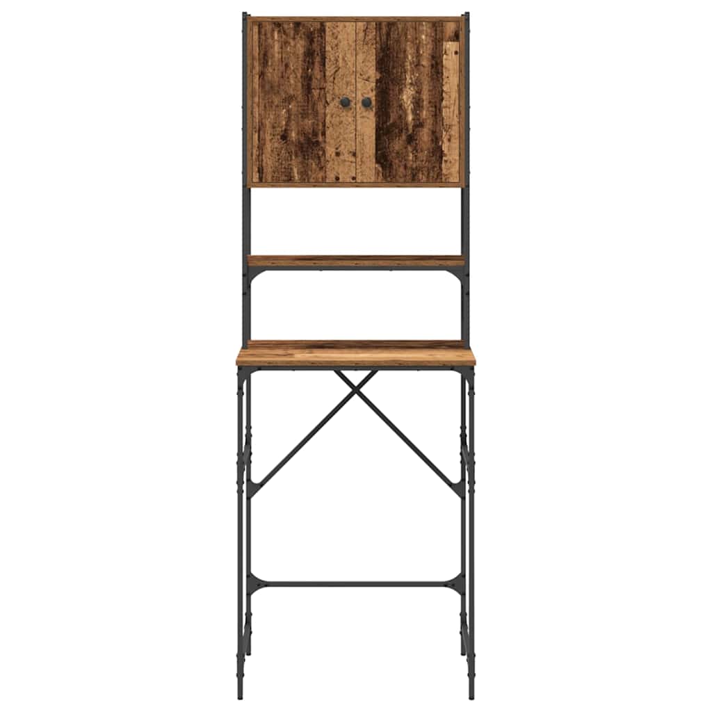vidaXL Szafka na pralkę Stare drewno 68 x 48,5 x 194 cm