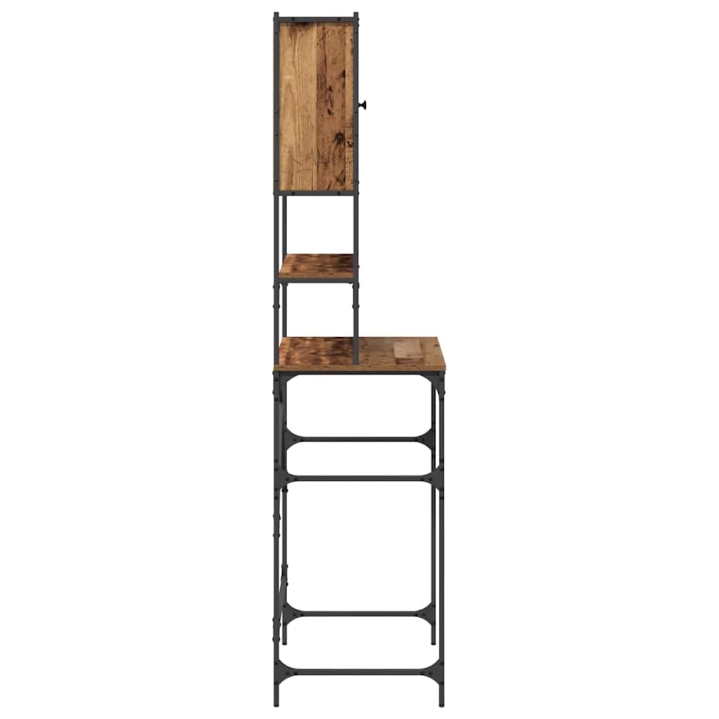 vidaXL Szafka na pralkę Stare drewno 68 x 48,5 x 194 cm