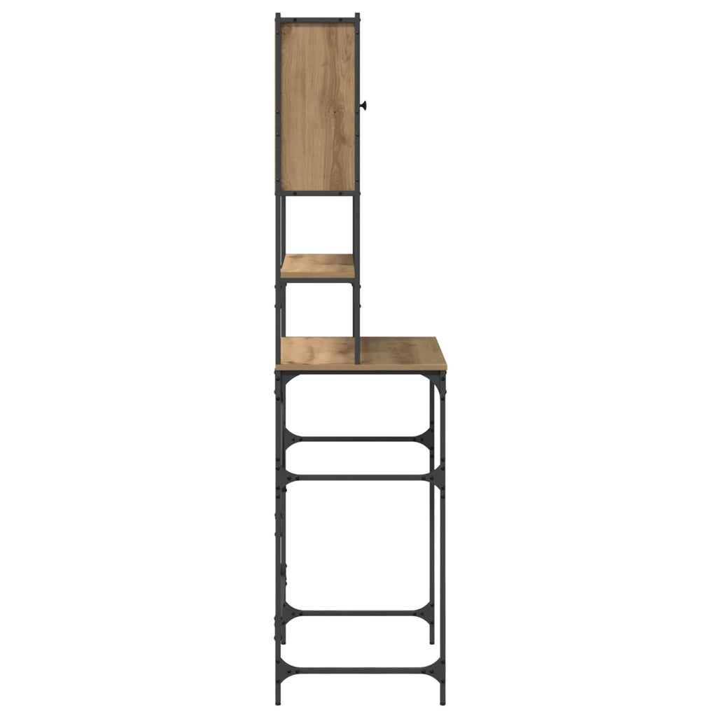 vidaXL Szafka na pralkę Dąb rzemieślniczy 68 x 48,5 x 194 cm