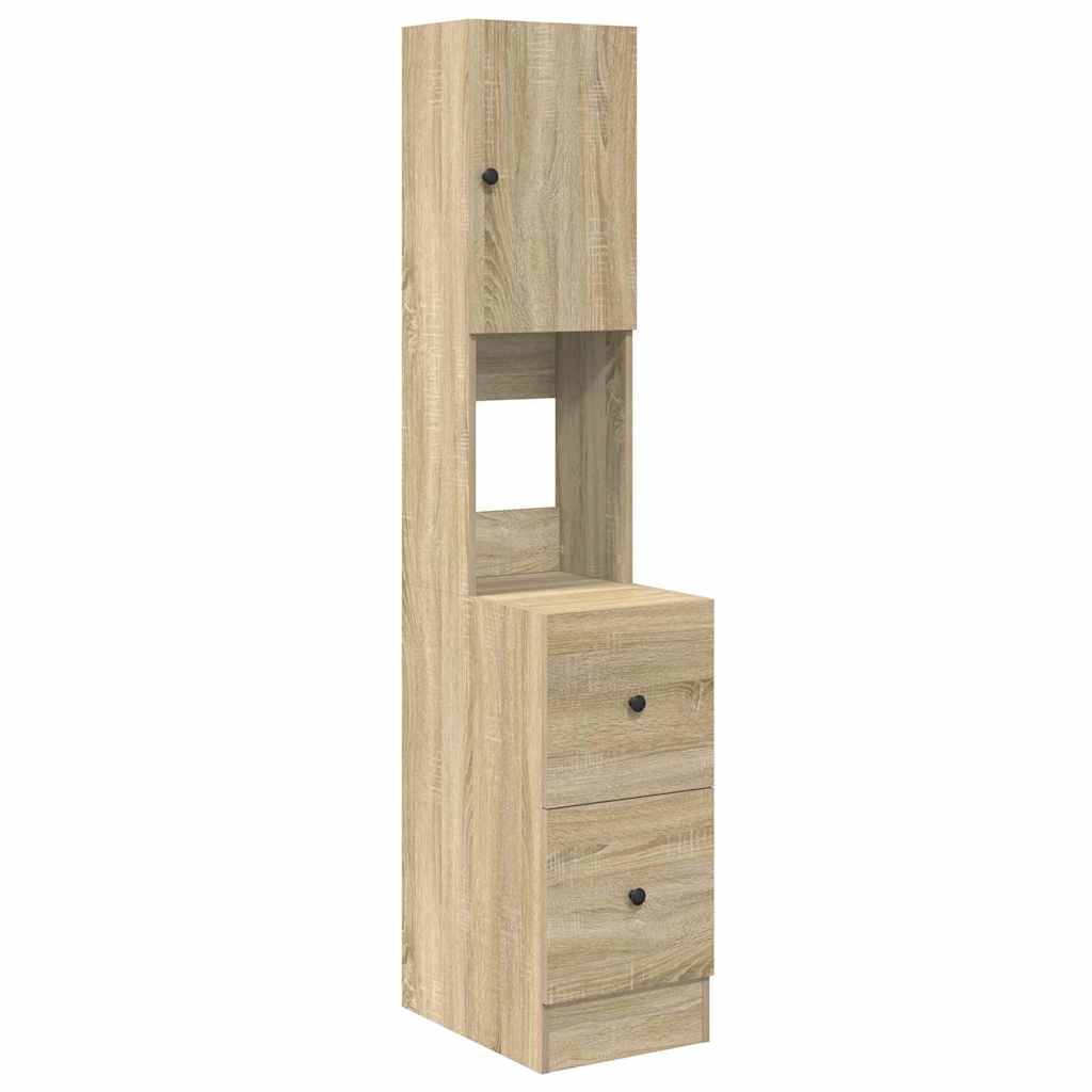 vidaXL Szafka kuchenna Beżowy 35 x 50 x 180 cm Materiał drewnopochodny