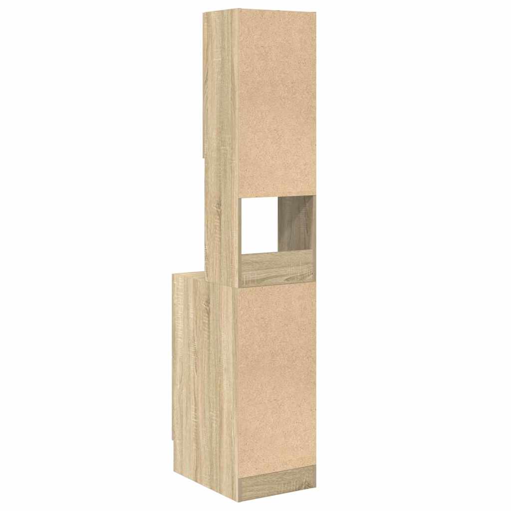 vidaXL Szafka kuchenna Beżowy 35 x 50 x 180 cm Materiał drewnopochodny