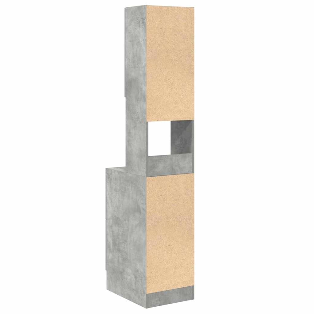 vidaXL Szafka kuchenna Szary 35 x 50 x 180 cm Drewno inżynieryjne