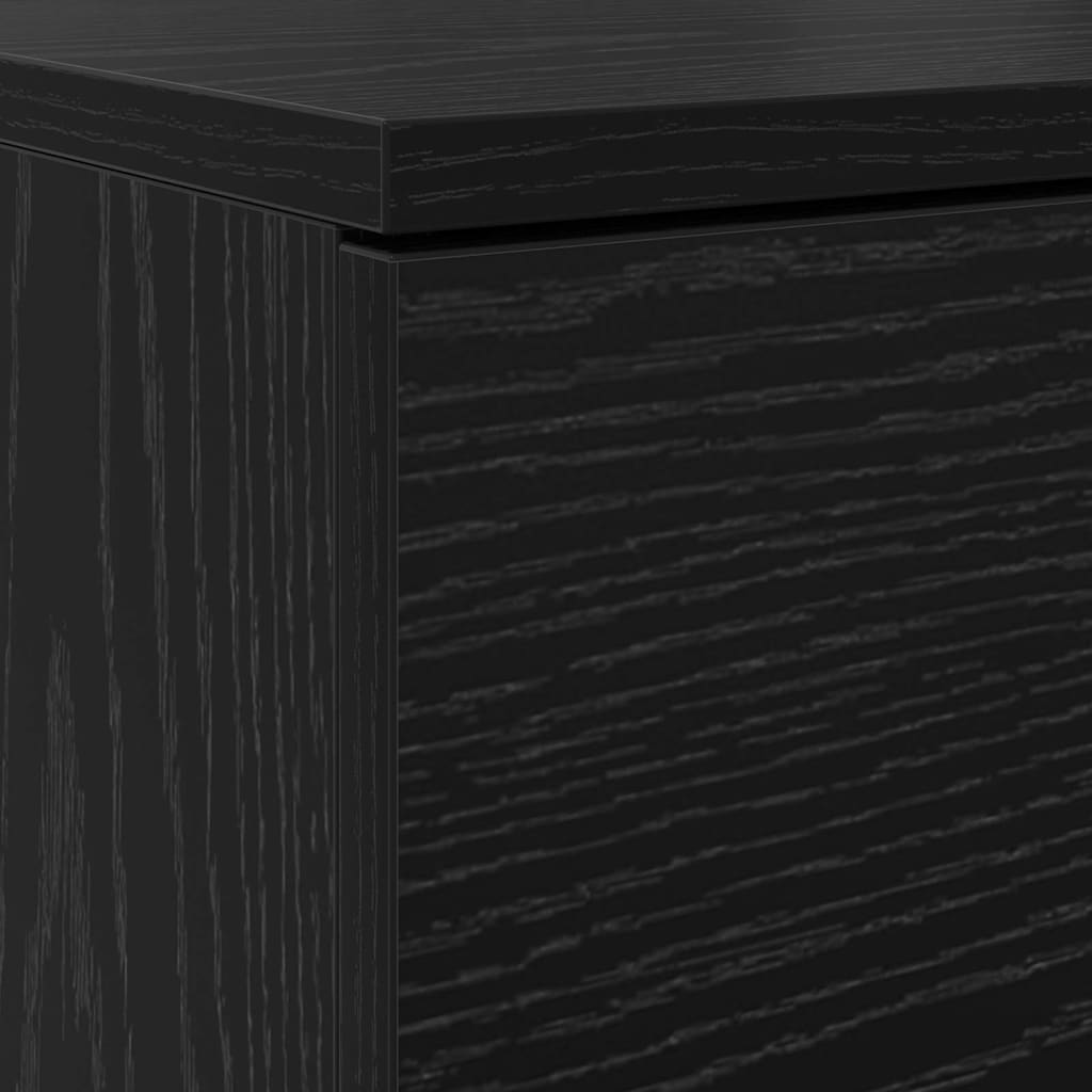 vidaXL Szafka na buty z szufladą Czarny Dąb 100,5 x 28 x 100 cm