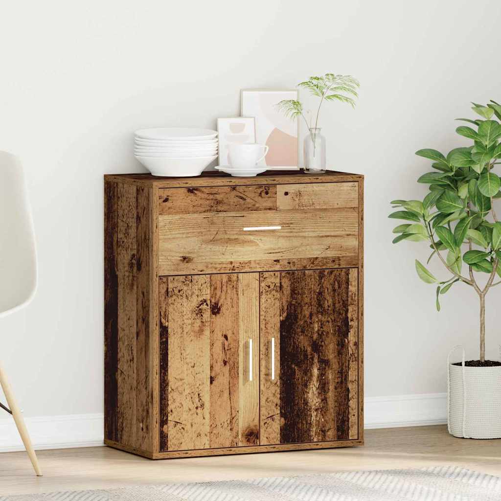 vidaXL Bufet Stare drewno 60 x 31 x 70 cm Materiał drewnopochodny