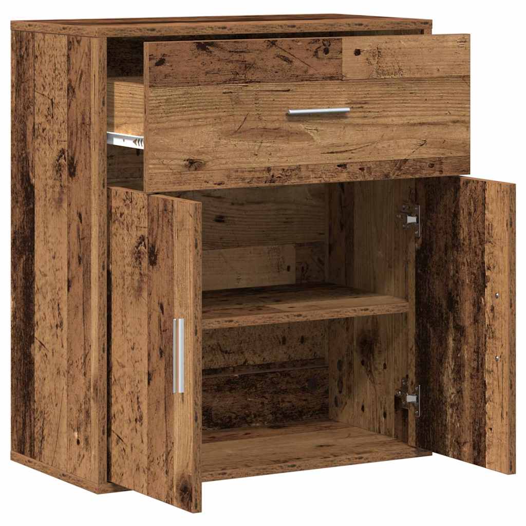 vidaXL Bufet Stare drewno 60 x 31 x 70 cm Materiał drewnopochodny
