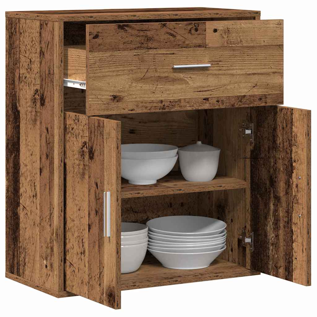 vidaXL Bufet Stare drewno 60 x 31 x 70 cm Materiał drewnopochodny