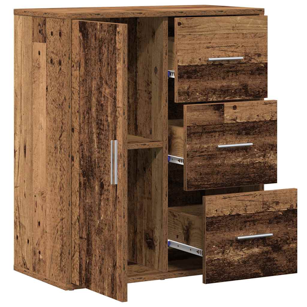 vidaXL Bufet Stare drewno 60 x 31 x 70 cm Materiał drewnopochodny