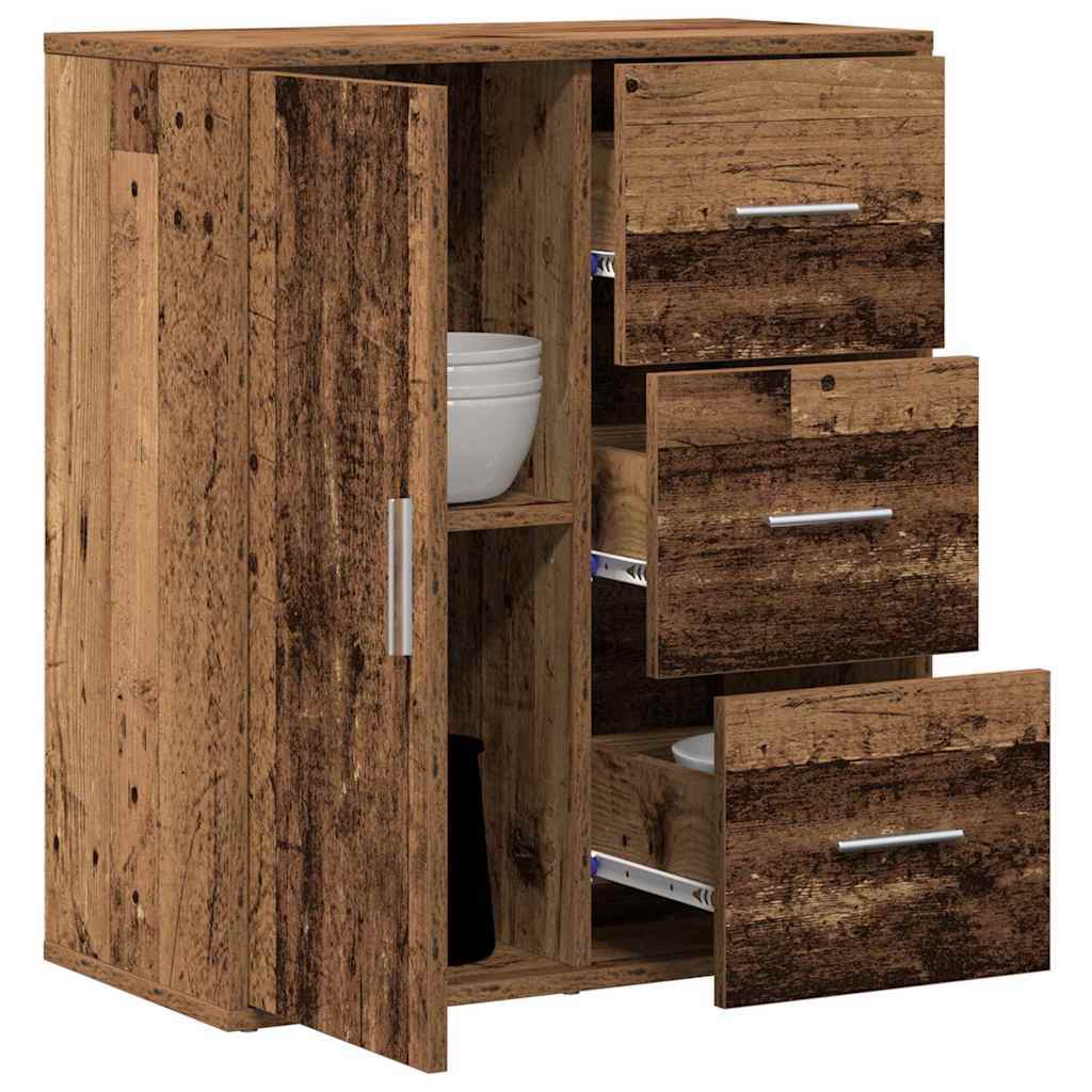 vidaXL Bufet Stare drewno 60 x 31 x 70 cm Materiał drewnopochodny