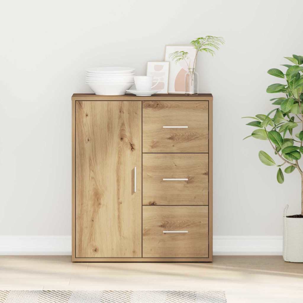 vidaXL Bufet Dąb rzemieślniczy 60 x 31 x 70 cm Materiał drewnopochodny