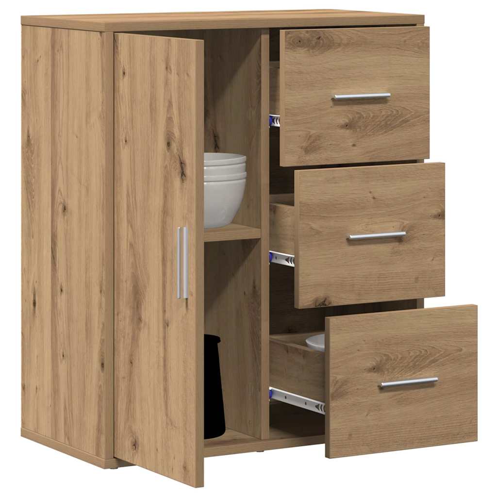 vidaXL Bufet Dąb rzemieślniczy 60 x 31 x 70 cm Materiał drewnopochodny
