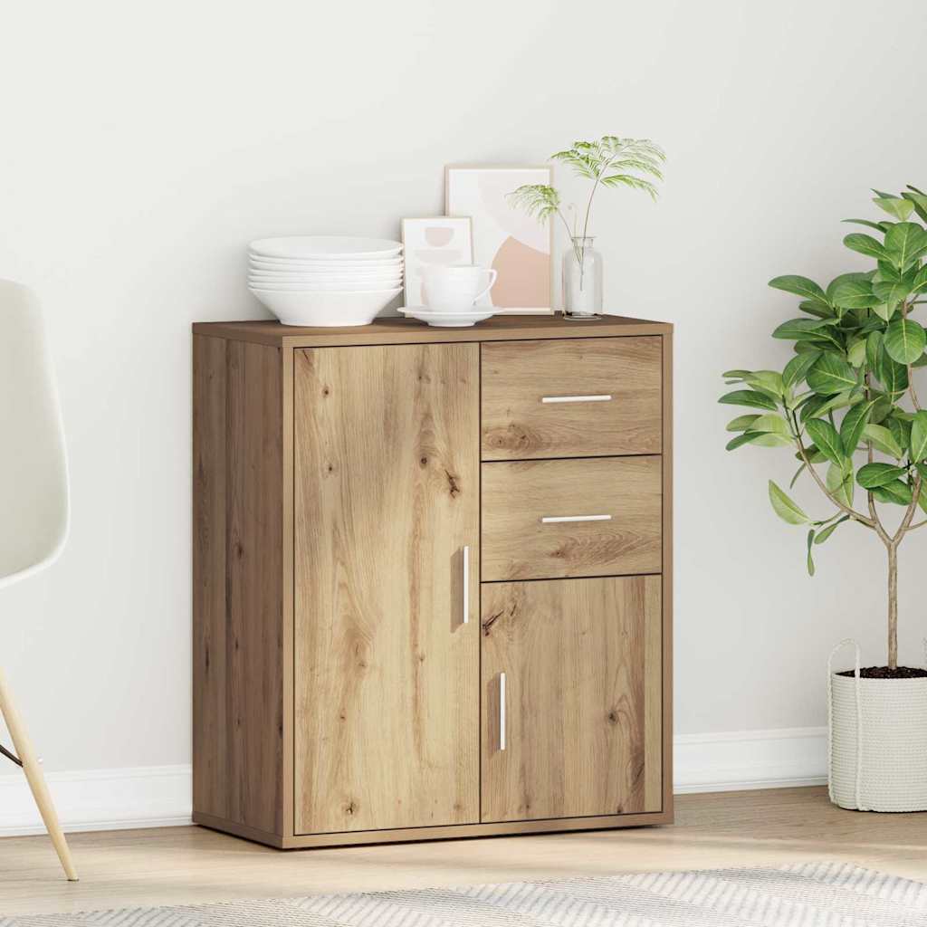 vidaXL Bufet Dąb rzemieślniczy 60 x 31 x 70 cm Materiał drewnopochodny