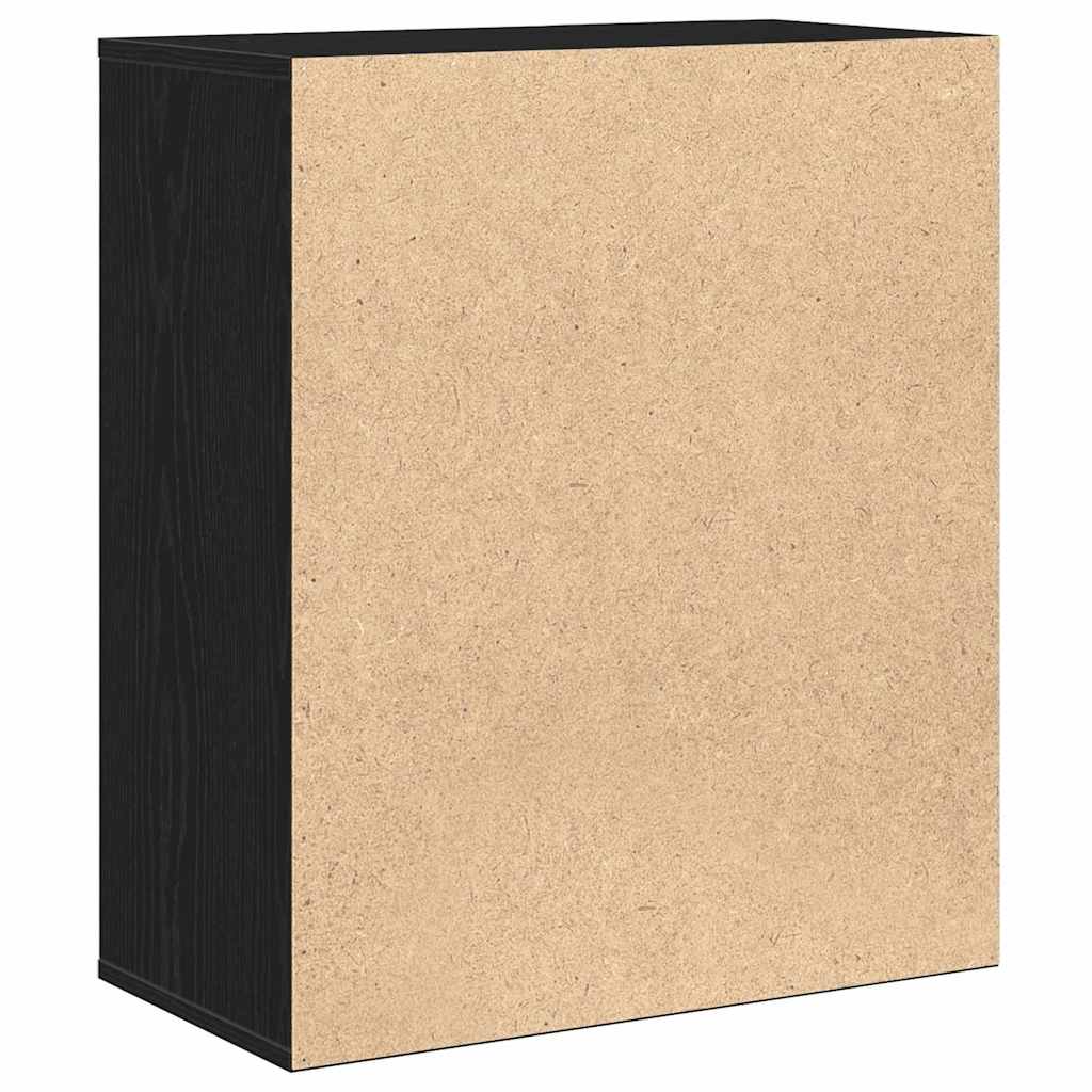 vidaXL Bufet Czarny Dąb 60 x 31 x 70 cm Materiał drewnopochodny