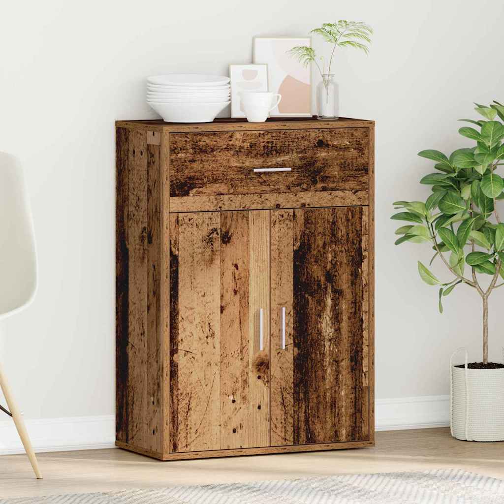 vidaXL Bufet Stare drewno 60 x 30 x 84 cm Materiał drewnopochodny
